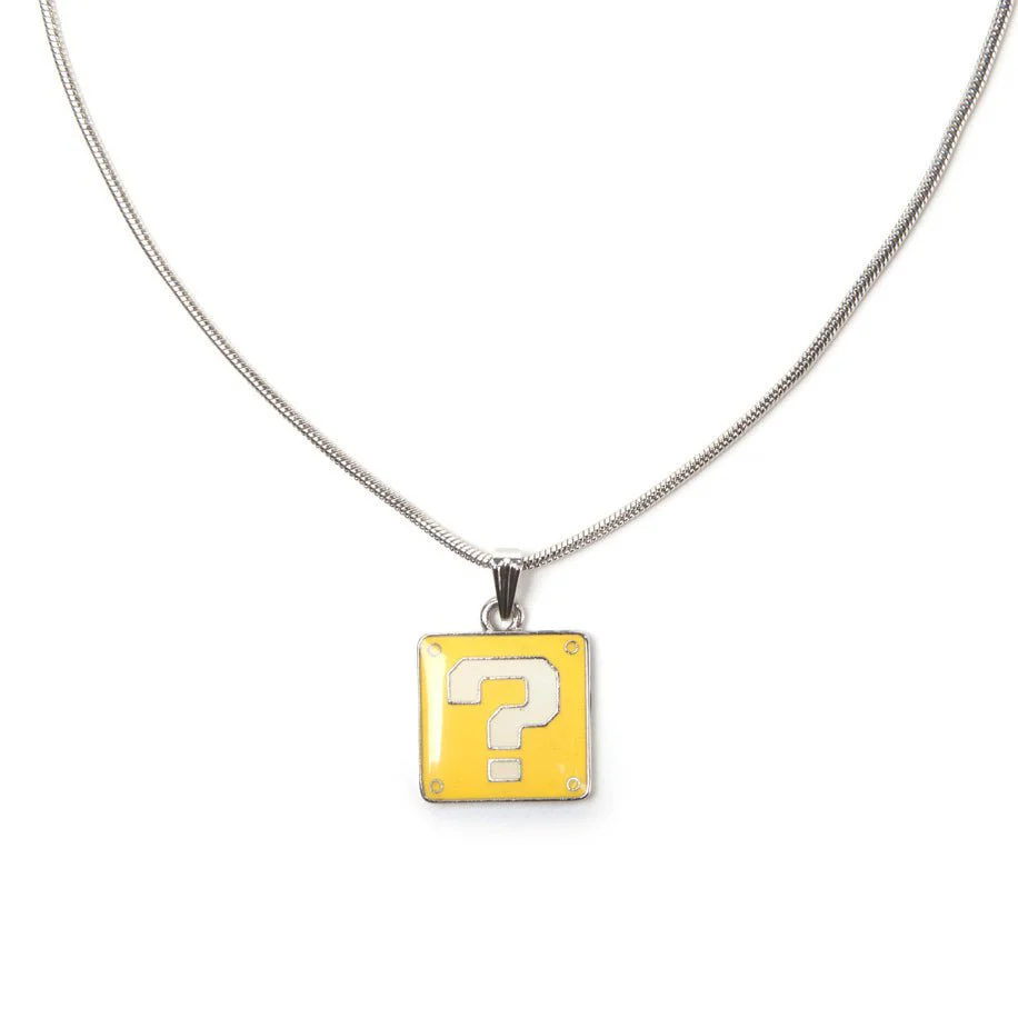 Super Mario Question Block Necklace