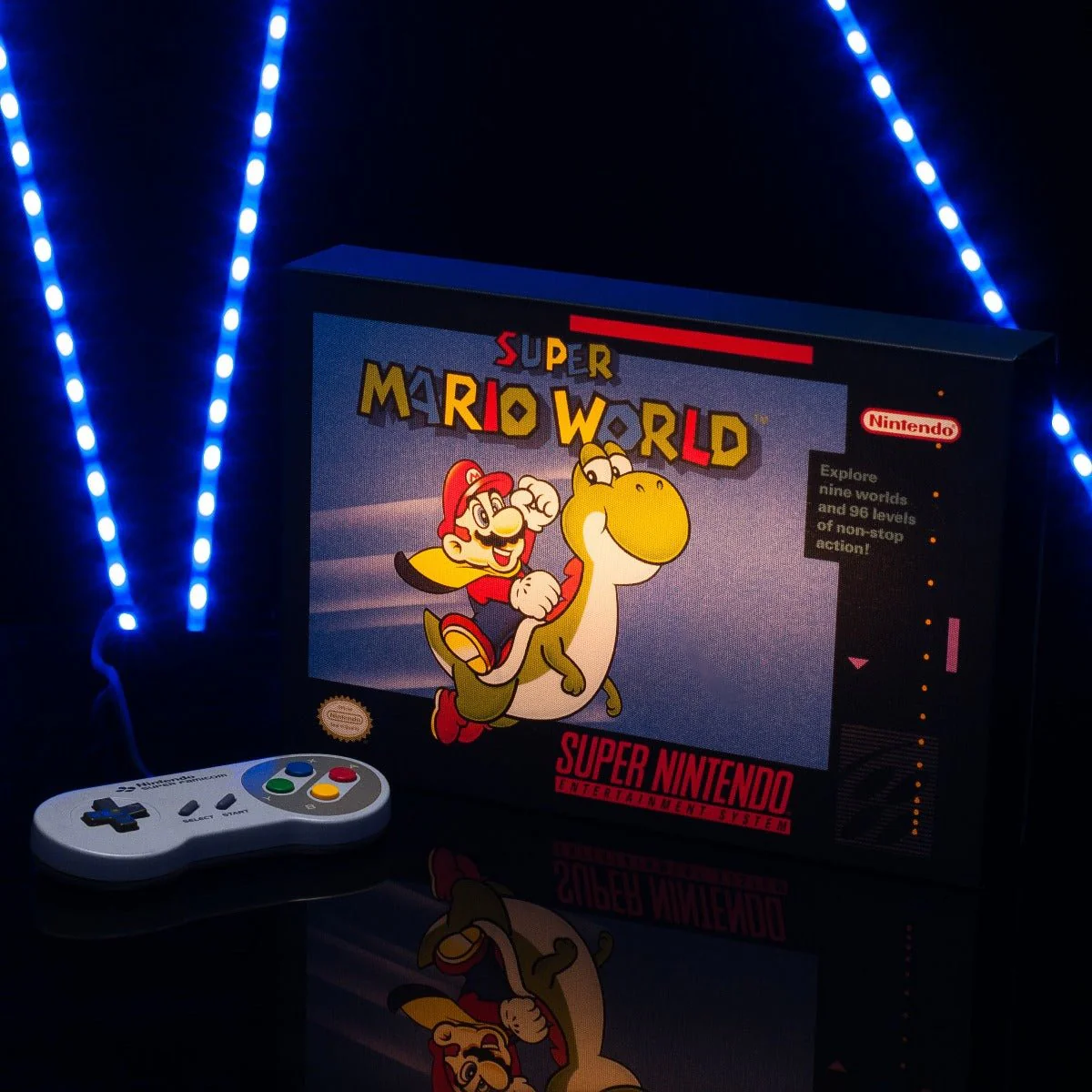 Super Mario World Illuminating Canvas