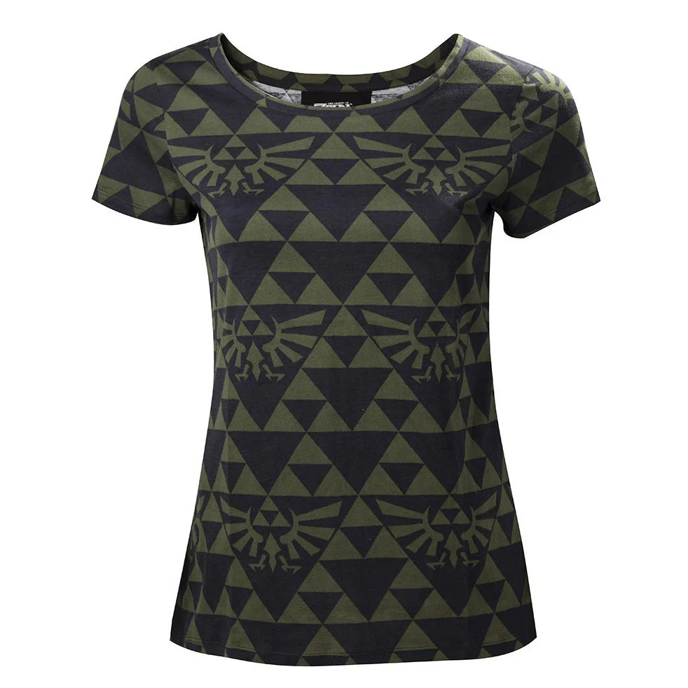 The Legend of Zelda Hyrule Green and Black Ladies T-Shirt - Image 5