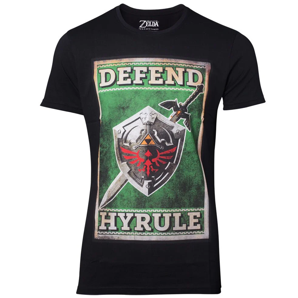 The Legend of Zelda Sword and Shield Propaganda T-Shirt - Image 2