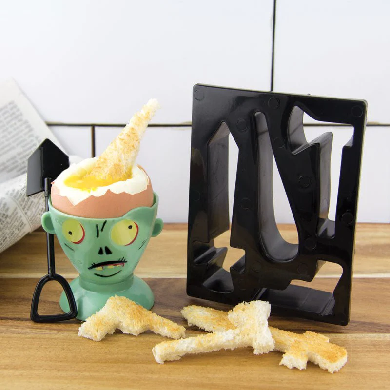 Zombie Egg Cup & Toast Cutter Set